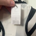 Joie  NWT White w/ Black Trim Silk Racerback Tank Photo 2