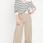 Old Navy  High-Waisted Pull-On Pixie Wide-Leg Pants Mocha Taffy Photo 2