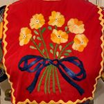 Handmade Vintage  Patchwork Print Multicolor Maxi Dress.      2217 Photo 2