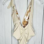 Maaji NWOT Nacar Faena Metallic Reversible One-Piece Swimsuit Sz XS Beige Photo 12