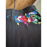 Quacker Factory  Size Medium  Long Black Christmas Dress Embroidery 100% Cotton Photo 5