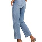 Good American 's Good Boy straight crop jeans High Rise Size 28 EUC Photo 2