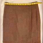 Petite Sophisticate Collection Vintage Wool Wrap Skirt Size 14 NEW Brown Neutral Photo 7