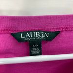 Ralph Lauren Lauren women's pink cuffed sleeve 100% cotton boat neck shirt large Photo 3