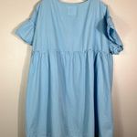 Tees2UrDoor Light Baby Blue Babydoll Fit Ruffle Sleeve Relaxed Dress XL Pastel Photo 5