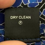 Olivaceous  100% Silk Blue Button Down Short Sleeves Dress, Sz Large Photo 10