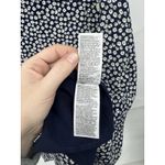 Gap  Side Button Floral Midi Skirt Women 14 Navy Blue Cottage Peasant Prairie Photo 4