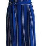 Emma & Michelle NWT Emma & Michele Blue Stripe Sleeveless Jumpsuit Women’s Size 12 Photo 0