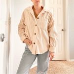 Aeropostale Cream Corduroy Button Down Jacket Photo 4
