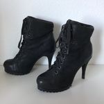 Ash lace up high heeled combat style boots Photo 3