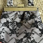Saks 5th Avenue Vintage Saks Fifth Avenue Statin Floral Lace Mini Wristlet Small Handbag Purse Photo 8