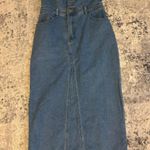 Sincerely Jules Simply Jules Raw Hem Strapless Denim Dress Woman's Size S Photo 0