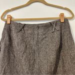 J. McLaughlin  Wool Blend Plaid Pencil Skirt Career Work Business Brown Womens 6 Photo 2