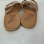 Ancient Greek Sandals Niki 38 Pink Metallic Leather Toe Ring Sandals Size 7.5 Photo 2