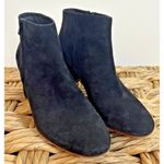 Loeffler Randall Booties Sz 7 Black Suede Block Heel Zip Side Boots Shoes Classy Photo 2