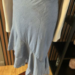 A New Day asymmetric blue stripe skirt size 4 Photo 0