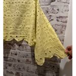 Anthropologie WOMENS ONE SIZE Maeve Cropped Navy Eyelet Boho Kimono yellow Photo 10