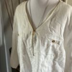 Ellen Tracy . White Long Sleeve Blouse Photo 1