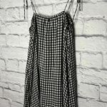 Billabong Sweet Pie Black and White Gingham Tie-Front Dress XS. Photo 6