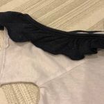 Chaser White T-Shirt w. Grey Ruffle Open Shoulder Photo 1