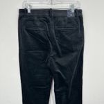 J.Crew Factory Kallie Pant Black Velvet Straight Leg Size 8 Brand New w/ Tags Photo 4