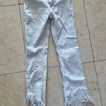Pistola  Like New White Frayed Jeans Sz 24 Photo 0