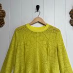 Free People mini dress or tunic top floral knit pleated XS Photo 2