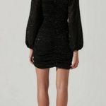 ASTR 💕💕 Sweetheart Neck Long Sleeve Mini Dress ~ Black Large L NWT Photo 7