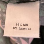 Tucker Green Silk Julia Floral Printed Drawstring Tapered Ankle Casual Pants S Photo 7