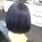 Blue black Lacefront wig very short bob new Photo 2