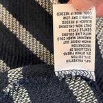 Crown & Ivy Navy Gold Lasting Striped Metallic Peplum Blouse Faux Wrap B… Photo 6