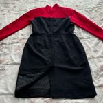 Bloomingdales Bloomingdale’s vintage 100% wool red & black high neck lined midi dress, size 6 Photo 10