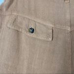 Free People  Faded Love Tan Linen Blend Trouser Pants Photo 5