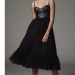 Hutch Faux Leather & Tulle Midi Dress Black Size 2 NWT Ballerina WhimsiGoth Punk Photo 10