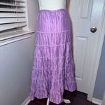 Garnet Hill Tiered Silk Boho Skirt Photo 4