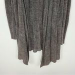 Barefoot Dreams CozyChic Lite Montecito Cardigan in Heathered Loden Carbon Photo 4