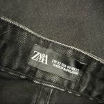 ZARA Bermuda Mom Short Black Denim Shorts Sz 0 Photo 7