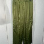 Topshop  Women’s Green Leg Cargo Slacks Size 8 NWT Photo 1