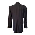 Worthington Vintage  Black Double-Breasted Blazer Petite 6 6P Photo 2