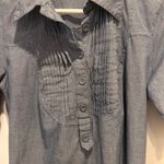 Mossimo Supply Co. Chambray Dress Women's L Button Up‎ Shirt Dress Casual Blue Size L Photo 1