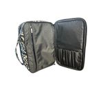 Vera Bradley Vera‎ Bradley Train Case Cosmetic Makeup Bag Travel Organizer Black Paisley Photo 8