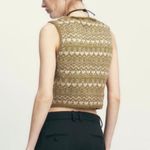 ZARA NWT  JEWEL BUTTON JACQUARD VEST Photo 14