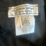 St. John Sport x Marie Gray Black Cropped Length Pants Slacks Gold Zip Size 4 Photo 9