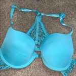 Rampage Turquoise Lace Cheetah Design Racerback Bra Photo 2
