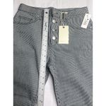 Joie $228  Womens White & Black Lines Pants Crop Skinny Fit Denim Pants Size 30 Photo 2