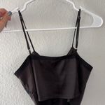 Love Tree Black Satin Two Toe Shirt Photo 1