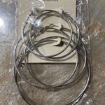 Earrings Round Small, Medium and Big Tube Silver Earrings SET of 3 / Unopened Bag Photo 0