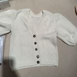 Ba&sh cream sweater with buttons Photo 0
