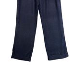 Ci Sono  Navy Wide Leg Smocked Waist Drawstring Linen Pants Classic Boho Chic L Photo 3