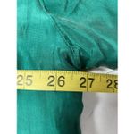 Vintage Casanova Italy Green Silk Track Jacket with Color Blocks XL Blue Photo 7